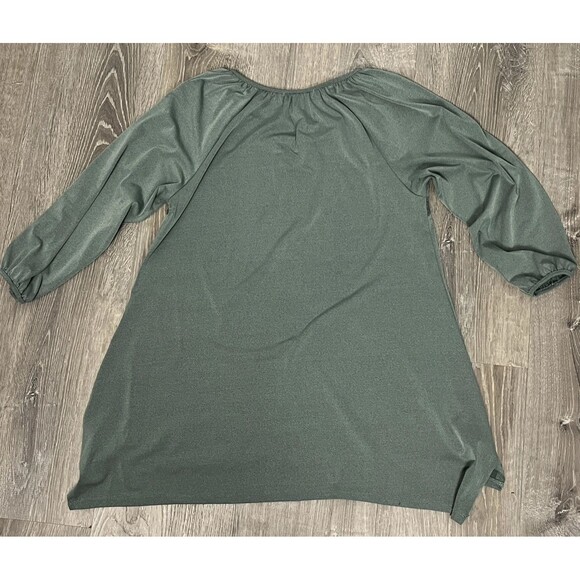 Unity World Wear Tunic Top Lace Studs Green Small Asymmetric Fairy Boho Hippie - Picture 4 of 6